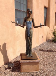 statue of young woman