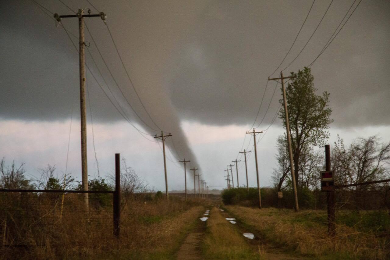 a tornado in Oklahoma