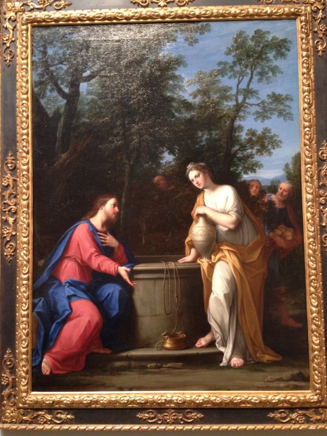 Jesus and a woman-painting
